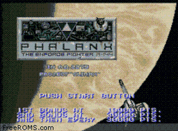 Phalanx - The Enforce Fighter A-144 online game screenshot 1