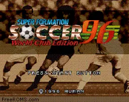 Super Formation Soccer 96 - World Club Edition online game screenshot 1