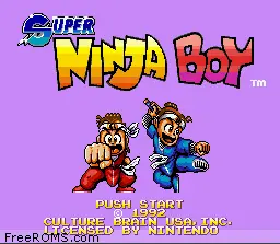 Super Ninja Boy online game screenshot 1