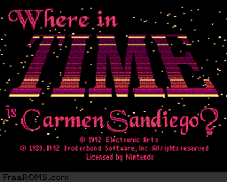 Where in Time is Carmen Sandiego online game screenshot 1