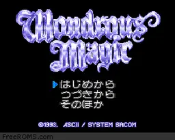 Wondrous Magic online game screenshot 1