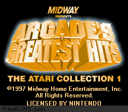 Arcade's Greatest Hits - The Atari Collection 1 online game screenshot 1
