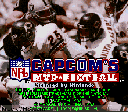 Capcom's MVP Football online game screenshot 1