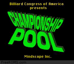 Championship Pool online game screenshot 1
