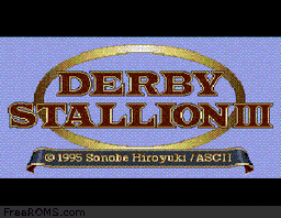 Derby Stallion III online game screenshot 1