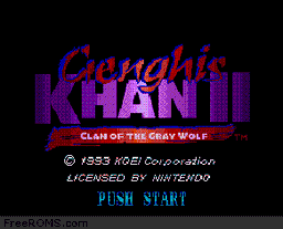 Genghis Khan II - Clan of the Gray Wolf online game screenshot 1