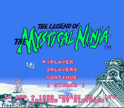 Legend of The Mystical Ninja, The online game screenshot 1