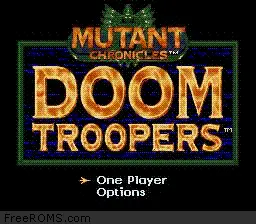Mutant Chronicles - Doom Troopers online game screenshot 1