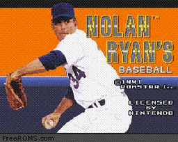 Nolan Ryan's Baseball online game screenshot 1