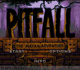 Pitfall - The Mayan Adventure 1994 online game screenshot 1