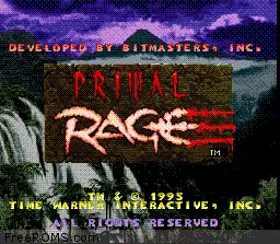 Primal Rage online game screenshot 1