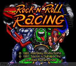 Rock N' Roll Racing online game screenshot 1