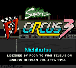 Super F1 Circus 3 online game screenshot 1