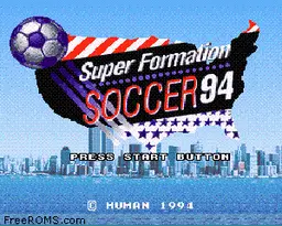 Super Formation Soccer 94 online game screenshot 1