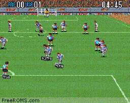 Super Formation Soccer II online game screenshot 2