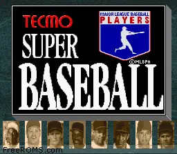 Tecmo Super Baseball online game screenshot 1
