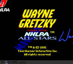 Wayne Gretzky and the NHLPA All-Stars online game screenshot 1