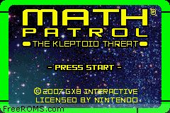 Math Patrol - The Kleptoid Threat