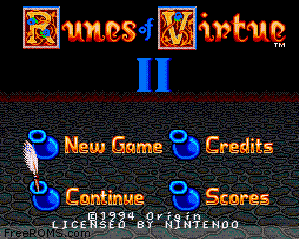 Ultima - Runes of Virtue II