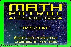 Math Patrol - The Kleptoid Threat online game screenshot 1