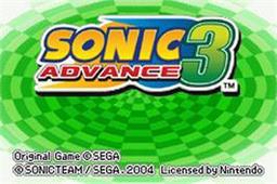 Sonic Advance 3 online game screenshot 2