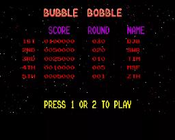 Bubble Bobble online game screenshot 2