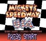 Mickey's Speedway USA online game screenshot 1