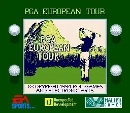 PGA European Tour online game screenshot 2