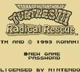Teenage Mutant Ninja Turtles III - Radical Rescue online game screenshot 1