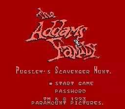 The Addams Family - Pugsley's Scavenger Hunt online game screenshot 1