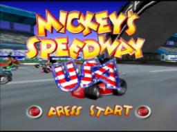 Mickey's Speedway USA online game screenshot 1