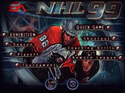 NHL 99 online game screenshot 2