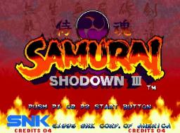 Samurai Shodown 3 online game screenshot 1