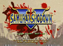 Samurai Shodown V online game screenshot 2