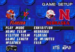 College Football USA 97 online game screenshot 2