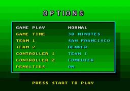 Joe Montana Football online game screenshot 2