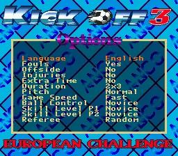 Kick Off 3 - European Challenge online game screenshot 2