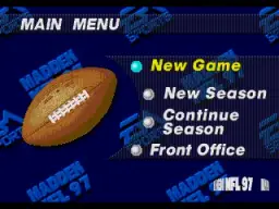 Madden NFL 97 online game screenshot 3