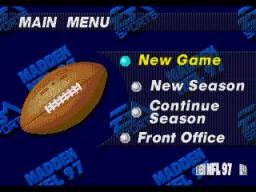 Madden NFL 97 online game screenshot 3