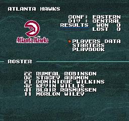 Tecmo Super NBA Basketball scene - 7