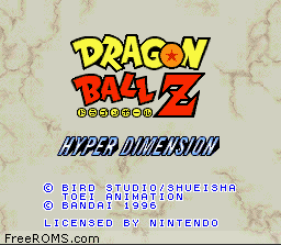 Dragon Ball Z - Hyper Dimension online game screenshot 1