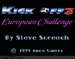 Kick Off 3 - European Challenge online game screenshot 1