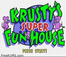 Krusty's Super Fun House online game screenshot 1