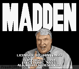 Madden NFL '95 online game screenshot 1