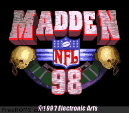 Madden NFL '98 online game screenshot 1