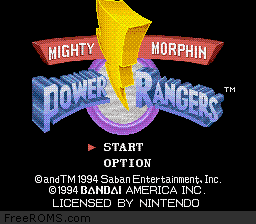 Mighty Morphin Power Rangers online game screenshot 1