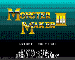 Monster Maker III - Hikari no Majutsushi online game screenshot 1