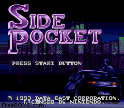 Play SNES Side Pocket (USA) Online in your browser 