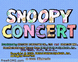 Snoopy Concert online game screenshot 1