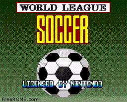 World League Soccer online game screenshot 1